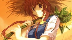 Long hair anime girls braids comic party mizuki