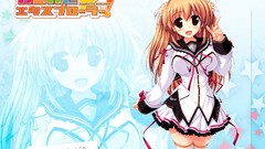 Long hair anime girls brown eyes school uniforms seifuku oshiki 