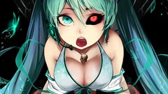 Long hair anime girls hatsune miku vocaloid twintails Vocaloid 