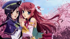 Long hair anime girls koihime musou Kanu Unchou Ryuubi Gentoku