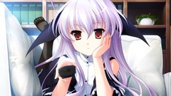 Long hair anime girls remote control pantyhose animal ears