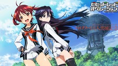 Long hair anime girls short hair panties Vividred Operation 