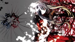 Long hair anime girls vocaloid gray hair twintails Vocaloid 