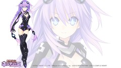 Long hair blue eyes braids hyperdimension neptunia mk2 purple 