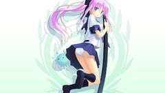 Long hair blue eyes seifuku Poco