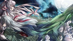 Long hair fujiwara no mokou touhou kamishirasawa keine Ex-Keine