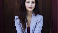 Long hair green eyes models black hair emily rudd portraits 