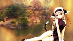 Long hair nekomimi animal