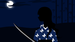 Long hair outdoors weapons