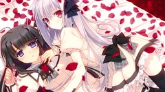 Long hair seifuku gray hair black hair suzuhira hiro 