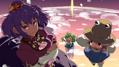 Long hair snakes goddess