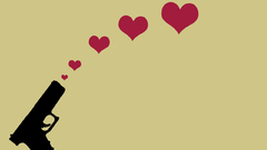 Love abstract gun Hearts pistols