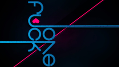 Love Fuck Typography lines