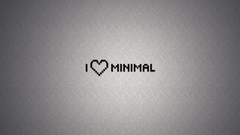 Love minimalistic slogan