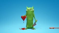 Love Monsters funny Hearts