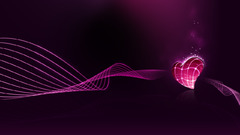 Love pink heart abstract