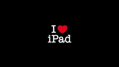 Love text ipad black