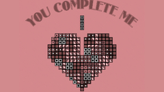 Love text tetris Jerry