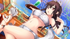 Love waitress black hair animal ears game cg oozora itsuki 