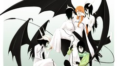 Love wings embrace lovers barefoot anime girls bleach inoue 