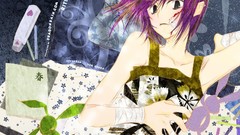 Loveless purple hair Anime