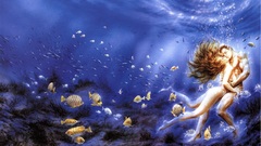 Luis royo couple embrace