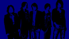Luna Sea dark blue Men blue background Simple Background black