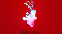 Luna Sea red red background shapes Minimalism Simple Background