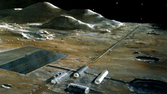 Lunar base Concept drawing