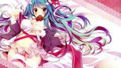 Lying down Hearts bunny