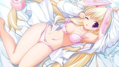 Lying down underwear purple