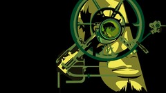 Machine Green eye Anime cowboy bebop minimalistic anime boys 