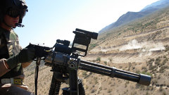 Machine gun Helicopters soldier