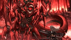 Machine gun red pixiv