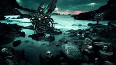 Machines skeletons science fiction justin maller cgi