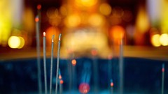 Macro Culture bokeh incense
