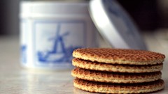 Macro food Breakfast waffles