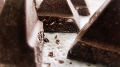Macro food chocolate brown contrast detailed toblerone