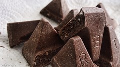 Macro food chocolate brown contrast detailed toblerone