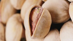 Macro food nuts pistachios