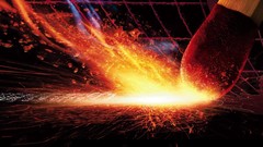 Macro match sparks matchsticks