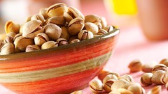 Macro nuts pistachios