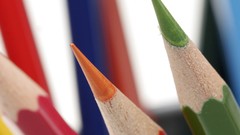 Macro Pencils white background colors 2004 colored pencils