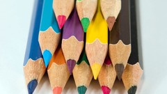 Macro Pencils white background colors colored pencils