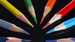 Macro Pencils white background colors colored pencils
