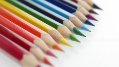 Macro Pencils white background colors colored pencils