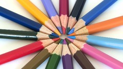 Macro Pencils white background colors colored pencils