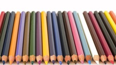 Macro Pencils white background colors colored pencils