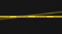 Macro police Police tape minimalistic