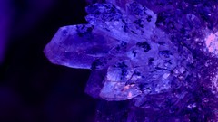 Macro stones purple glow crystals Aura